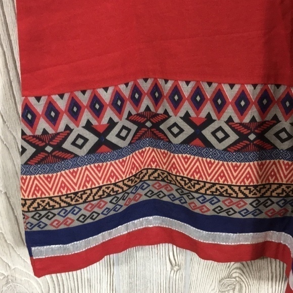 AVAASA Kurta Red Blue Size Medium - Picture 5 of 11